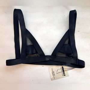 Minimale Animale Mesh Bra Bandit Bikini Top Small *NWT*